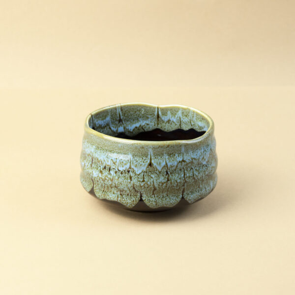 Keraminis Dubenėlis - Melsvas Raštuotas