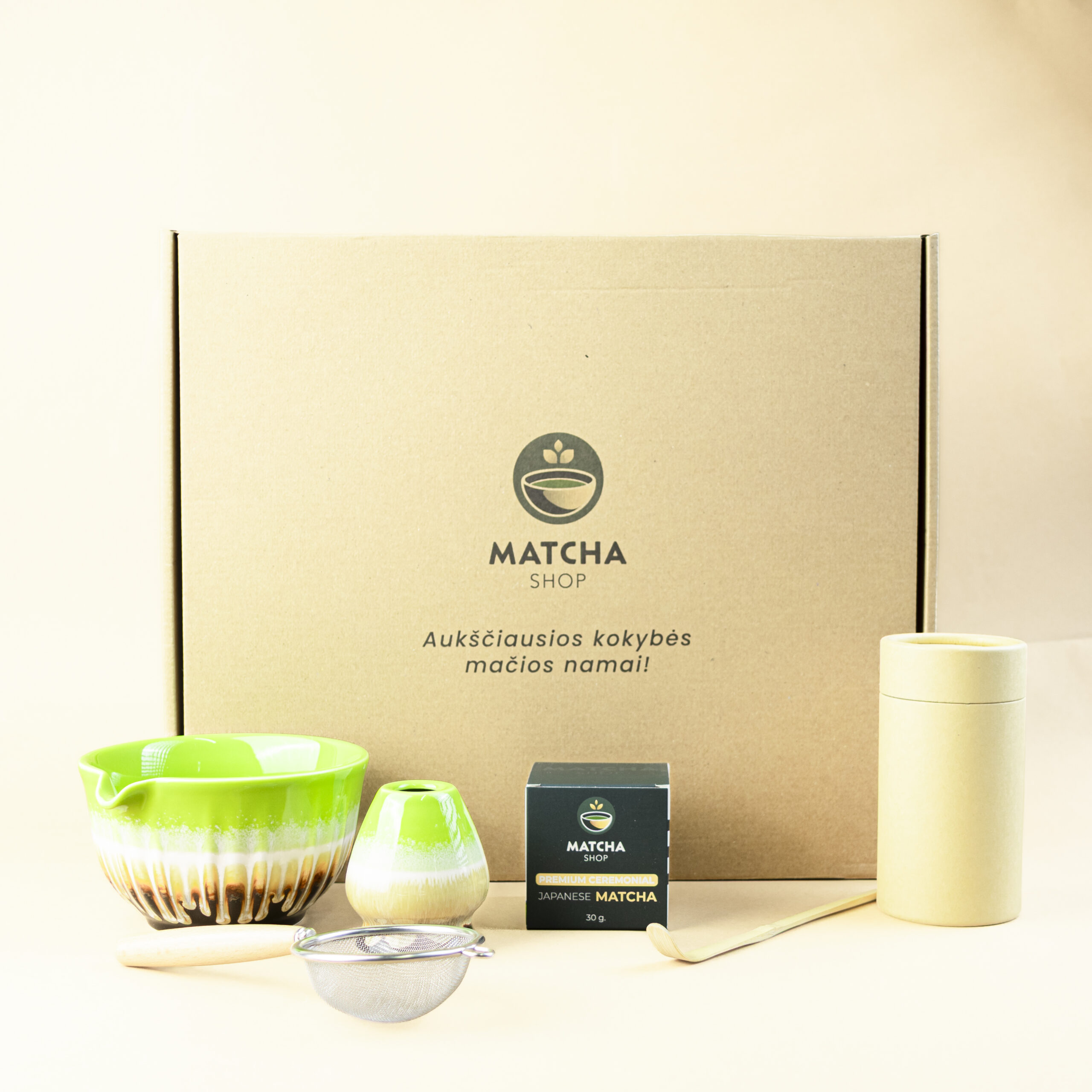 Matcha Rinkiniai Pilnas Rinkinys - Premium Ceremonial Matcha - Matcha Shop