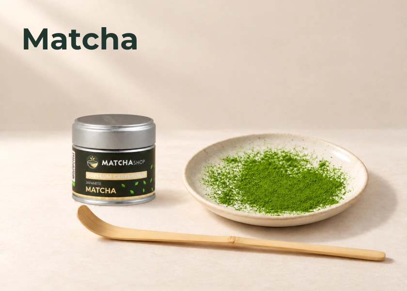 Matcha arbata.